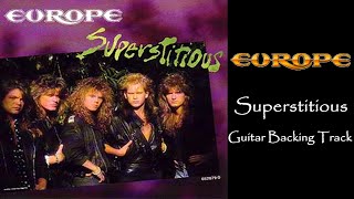 Europe - Superstitious (Guitar Backing Track) with vocals