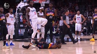 Patrick Beverley mocks Chris Paul for flopping after undercutting him 👀 Clippers