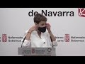 Comparecencia de la Presidenta Chivite y del ministro Escrivá en el Palacio de Navarra