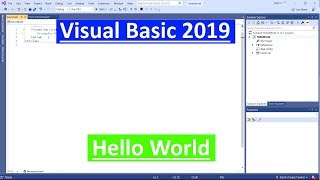 Introduction to Visual Basic Series - Hello World! - Your First Application