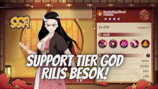 EXPLODING BLOOD NEZUKO ONI VERSION 2 SSR SUPPORT TIER GOD RELEASE BESOK ❗❗ - BLADE OF PILLAR