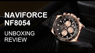 Unboxing Review |Naviforce Watch NF8054 New Arrival Quartz Chronograph  Movement Latest Design