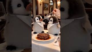 My Valentines dinner #cute #adorable #cuteanimal #penguin #adorablepets #pets #cutepenguin  #fluffy