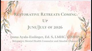 A Sacred Return to Self: Half-Day Retreat for Therapist & Healers. #retreat #therapy #healing