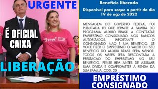 CAIXA LIBEROU AGORA OFICIAL EMPRÉSTIMO CONSIGNADO DO AUXÍLIO BRASIL NOTÍCIA URGENTÍSSIMA AO VIVO