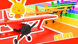 NEW!  🌈✈ What color is this Plane? | Learn the colors with Titounis