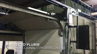 Puerta seccional con motor Dítec DOD