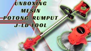 #43 UNBOXING MESIN POTONG RUMPUT JLD 36V