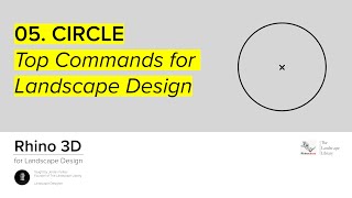 05. CIRCLE | Rhino Commands for Landscape Design