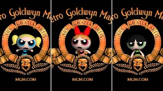 The Powerpuff Girls in the Metro-Goldwyn-Mayer logo