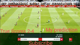 FC Koln vs Leipzig | Bundesliga - Runde 30 | My prediction | PS4 Pro | Full HD Gameplay | Fifa 20