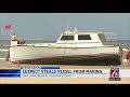 stolen boat runs ashore on daytona beach