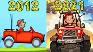Evolution of Hill Climb Racing 2012-2021
