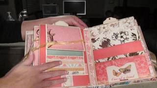 Scrapbooking mini album with \