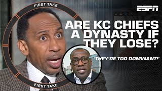 Stephen A. DISAGREES Chiefs are a dynasty if they lose the Super Bowl 👀 'YOU GOT