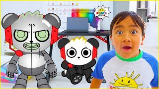 Robo Combo Sneak into Ryan's House 1 hr kids video!