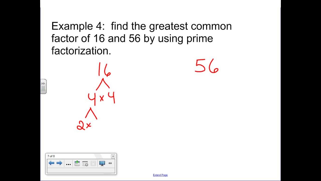 Finding Greatest Common Factors Using Prime Factorization - YouTube