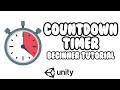 How To Make A Countdown Timer In Unity - Beginner Tutorial
