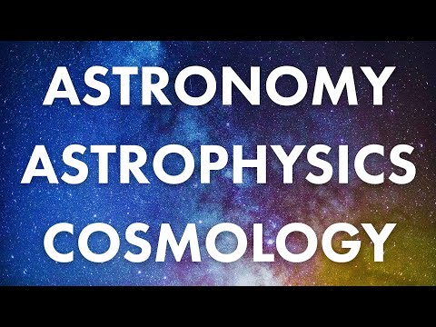 What is difference between cosmology and astronomy?