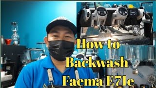 How to Backwash|Faema E71e Espresso Machine