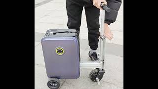 Airwheel-Intelligent Life-the best rideable Mini smart electric Black Pink Silver scooter suitcase