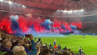 Pyro Schalke 04 - St. Pauli vor dem Spiel