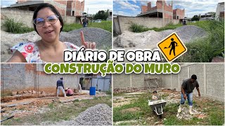 DIÁRIO DE OBRA #1 - O INÍCIO DE TUDO, PRIMEIRAS COMPRAS E CONSTRUÇÃO DO MURO