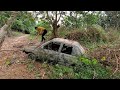 i found a broken car abandoned in a dry stream. i ll have someone tow it away and restore it.