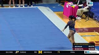 Naomi Morrison Floor Michigan @ Minnesota 2022 9.950