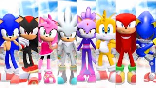 Mario \u0026 Sonic at the London 2012 Olympic Games - All Team Sonic Characters