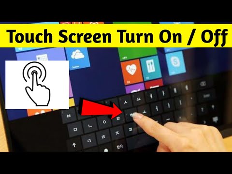 How To Disable and  Enable Touchscreen in windows 10 Very Easy Dell Laptop