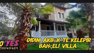 Didim Akbük'te kelepir bahçeli 2+1 villa çok merkezi konumda 3.900.000 tl.