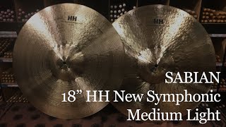 SABIAN HH-18NSML HHニューシンフォニック ミディアムライト 合わせシンバル ペア 18インチ