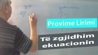 Ushtrime matematike për provime lirimi/ Të zgjidhim ekuacionin