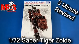 1/72 Saber Tiger Zoid | 5 Minute Review