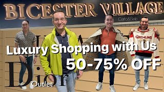 Bicester Village Outlet Luxury Shopping Vlog | 50-75% discount | Carlo&Seb