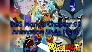 Dragon Ball Super Manga Chapter 63 Anime Style Fight