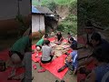 we are going to cutting pork local pig very testi our village pig cutting style. dailyvlog shorts