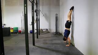 Wall Facing Handstand Push up