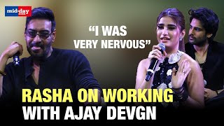 Azaad Trailer Launch: Aaman Devgan \u0026 Rasha Thadani on working with Ajay Devgn