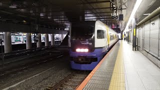 255 Be-01 新宿さざなみ1号の送り込みとして新宿に入線するシーン