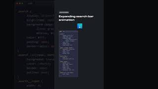 Expanding search bar animation Using HTML and CSS #coding #htmlcss #javascript #code #webdevelopment