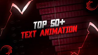 Top 50+ Alight Motion Text Animation | Alight motion presets download free