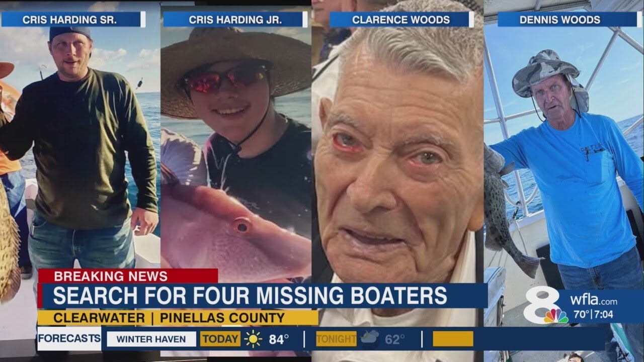 Police Coast Guard Search For 4 Missing Boaters Youtube