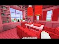 ❤️minecraft but i can only build with red