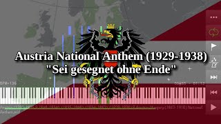 Austria National Anthem (1929-1938) | Sei gesegnet ohne Ende - Piano