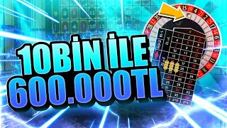 10 BİN İLE 600.000 TL LİGHTNİNG RULET REKOR KAZANÇ! #rulet #roulette #casino