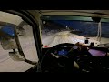 snowstorm at the end of the world pov truck driving norway 4k60 volvo fh540 trip to hammerfest 4 6