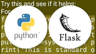 Flask doesn't print to console