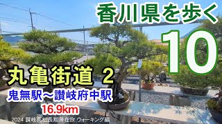 【香川県を歩く讃岐五街道】 丸亀街道２ 鬼無駅～鬼無･飯田散策～高松盆栽の郷～国分寺町～讃岐府中駅 16.9km ※高松盆栽を愛でながら歩く※ | 2024 讃岐高松長期滞在旅 ウォーキング編 #10